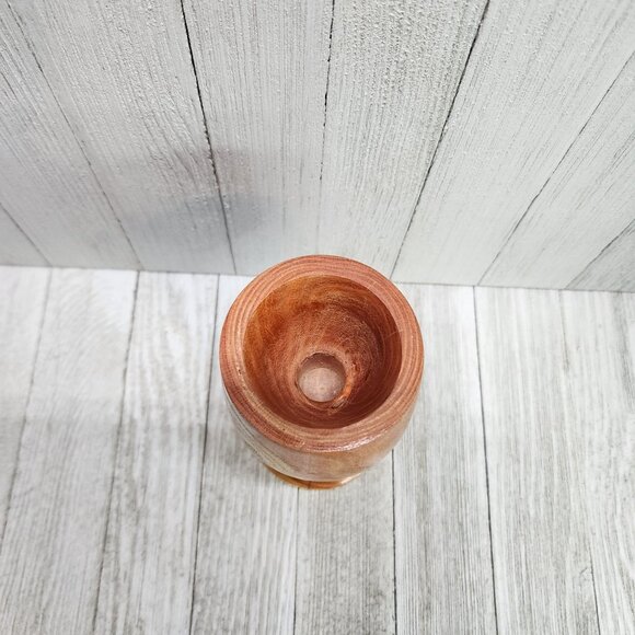 Vintage Wooden Handcrafted Candlestick Candle Holder Goblet Shape 5.75'' Tall - Picture 5 of 9